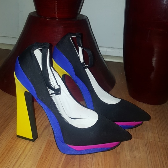 Jeffrey Campbell Shoes - Jeffery Campbell Ibiza Last Heels Multi Color